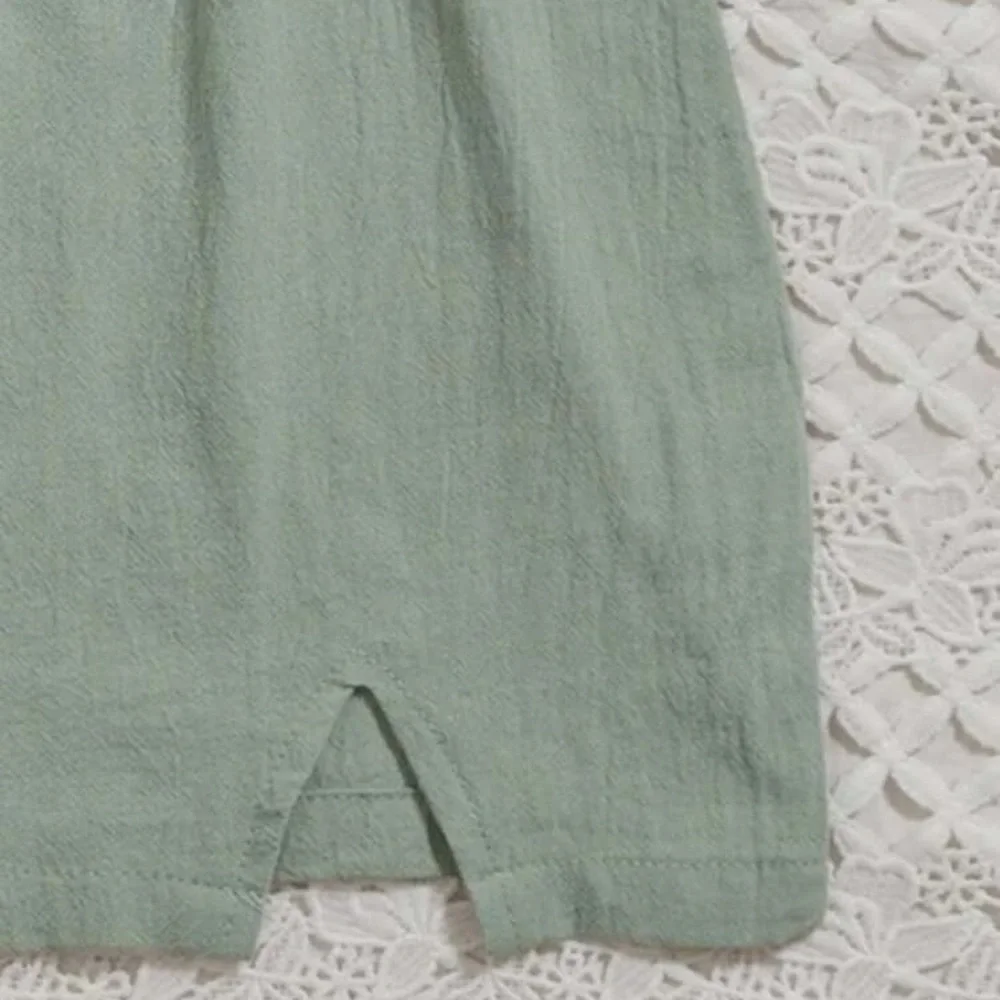 Solid Ruched Bust Cami Dress - Picture 5 of 5